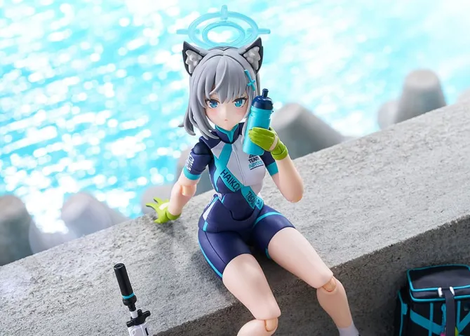 Blue Archive - Shiroko Sunaookami Cycling Actionfigur / Figma DX Edition: Max Factory