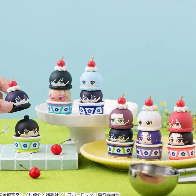 Blue Lock - Tsumichen Stack up & Change Statue / Sammelfiguren 6er-Pack (with gift): Megahouse