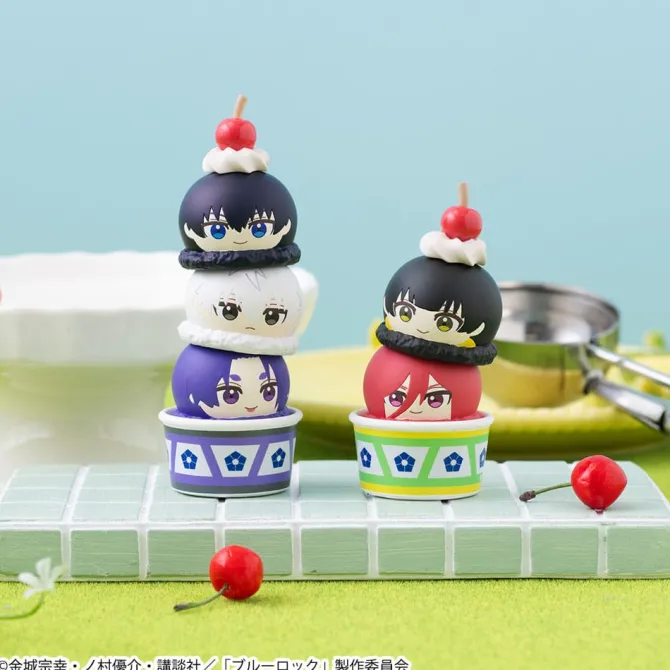 Blue Lock - Tsumichen Stack up & Change Statue / Sammelfiguren 6er-Pack (with gift): Megahouse