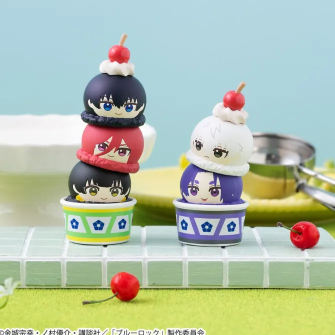 Blue Lock - Tsumichen Stack up & Change Statue / Sammelfiguren 6er-Pack (with gift): Megahouse