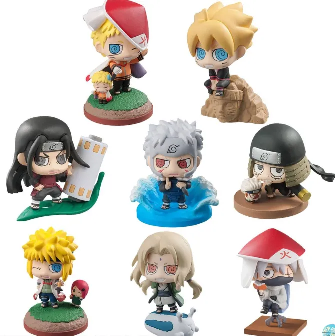 Boruto Naruto Next Generation - Minifiguren 8-er Set - Petit Chara Land / Boruto & Hokage: MegaH