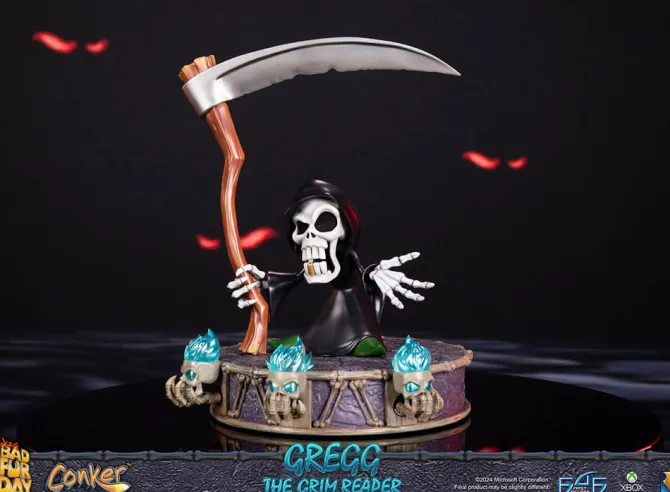 Conker: Conker's Bad Fur Day - Gregg the Grim Reaper Statue: First 4 Figures