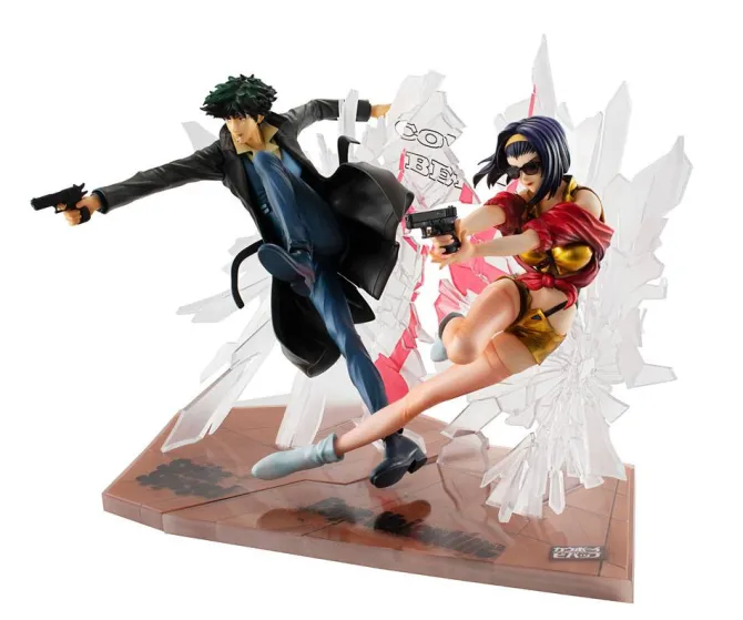 Cowboy Bebop - Spiegel & Faye Statue - 1st GIG: MegaHouse