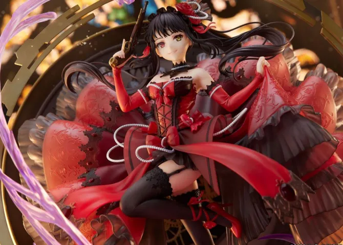 Date A Bullet - Kurumi Tokisaki Statue / Pigeon Blood Ruby Dress Version: Estream