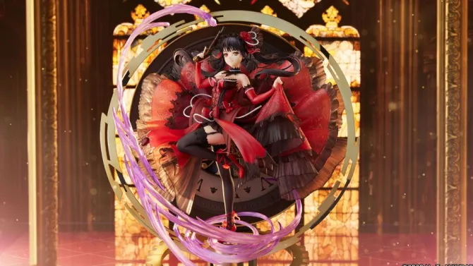 Date A Bullet - Kurumi Tokisaki Statue / Pigeon Blood Ruby Dress Version: Estream