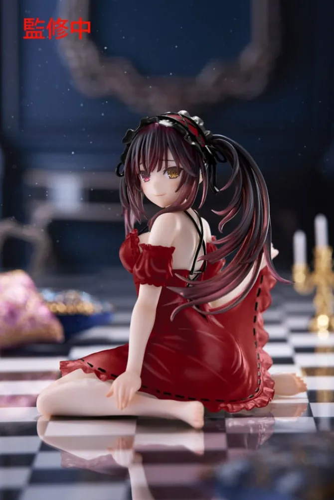 Date A Live V - Kurumi Tokisaki Statue / Desktop Cute - Nightwear Ver. Renewal: Taito Prize