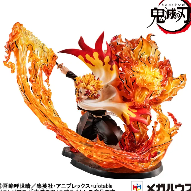 Demon Slayer Kimetsu no Yaiba - Kyojuro Rengoku Statue / G.E.M. Flame Breathing Fifth Form:Flame Tig