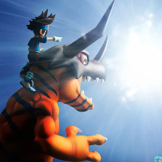 Digimon Adventure - Greymon & Tai Statue - G.E.M. Serie: MegaHouse