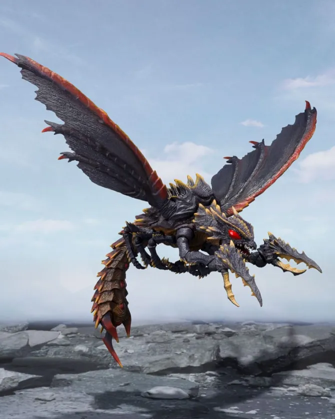 Godzilla - Megaguirus Actionfigur / S.H. Monster Evolution Set: Tamashii Nation