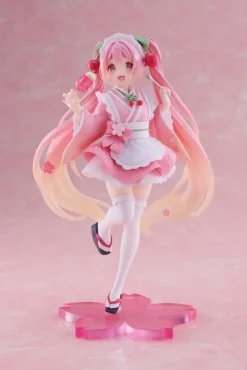 Hatsune Miku - Hatsune Miku Figur / Newley Written Sakura Miku Japanese Cafe Ver. : Taito