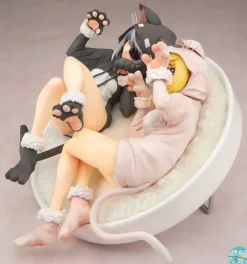 IS (Infinite Stratos) - Laura & Charlotte Statue - Nekomimi Pajamas Version: Alter