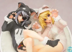 IS (Infinite Stratos) - Laura & Charlotte Statue - Nekomimi Pajamas Version: Alter