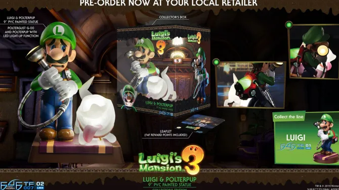 Luigi's Mansion 3 - Luigi & Polterpinscher Statue / Collector's Edition: First 4 Figures