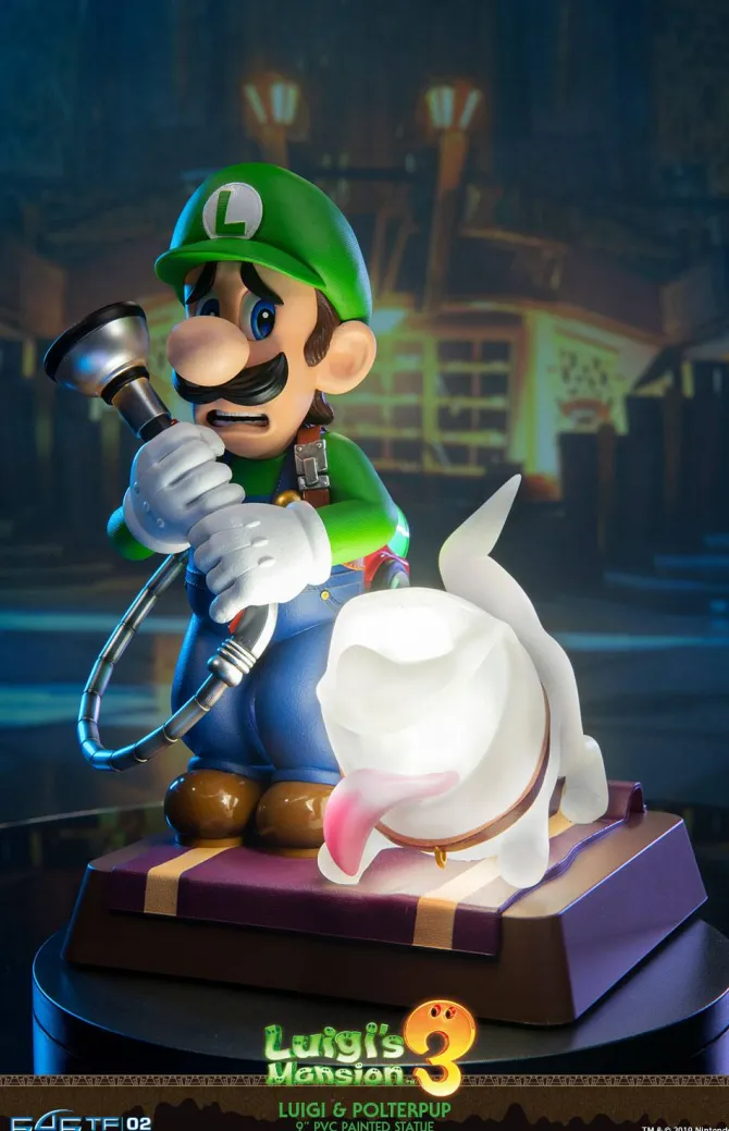 Luigi's Mansion 3 - Luigi & Polterpinscher Statue / Collector's Edition: First 4 Figures