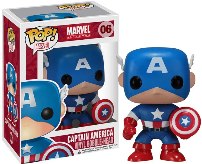Marvel Comics - Captain America Figur- POP!: Funko