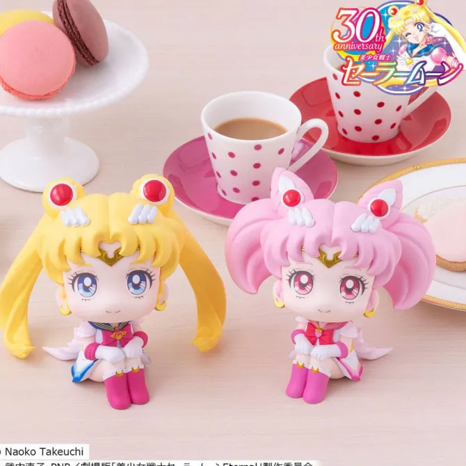 Pretty Guardian Sailor Moon - Super Sailor Moon & Super Sailor Chibi Moon Figur / Look Up - LTD Edit