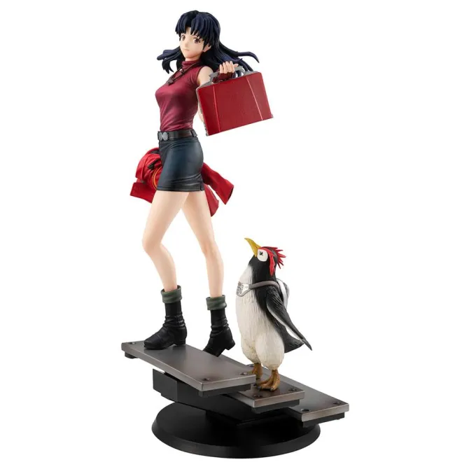 Rebuild of Evangelion Gals - Katsuragi & Pen Statue: MegaHouse