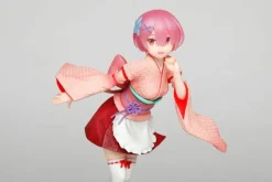 Re:Zero - Ram Figur / Kimono Maid Version [STARK BESCHÄDIGTE VERP.]: Taito