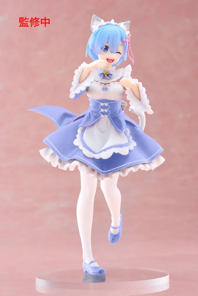 Re:Zero - Rem Cat Statue / Starting Life in Another World Coreful Maid Ver. Renewal: Taito Prize