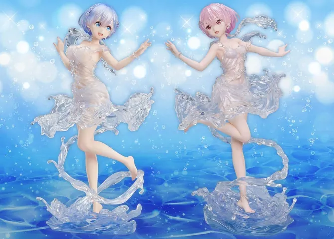Re:Zero Starting Life in Another World - Ram Statue / Aqua Dress: Design COCO