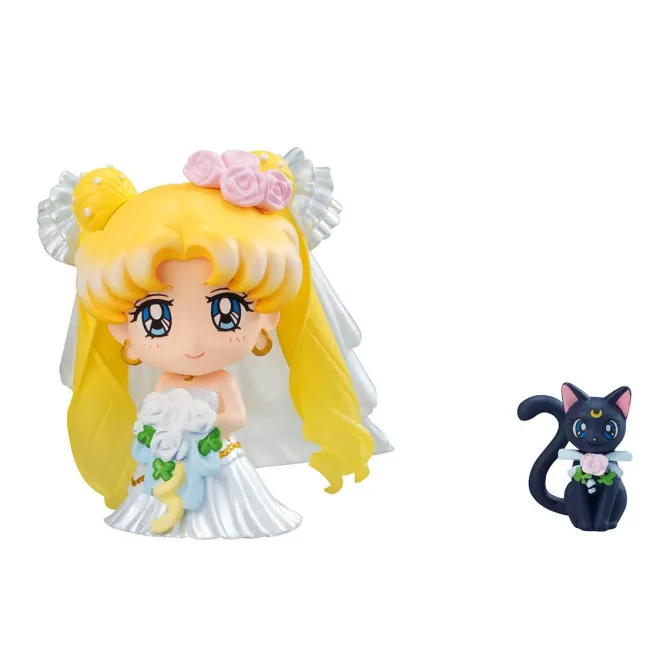 Sailor Moon - Minifiguren 4er-Set - Petit Chara / Happy Wedding: MegaHouse