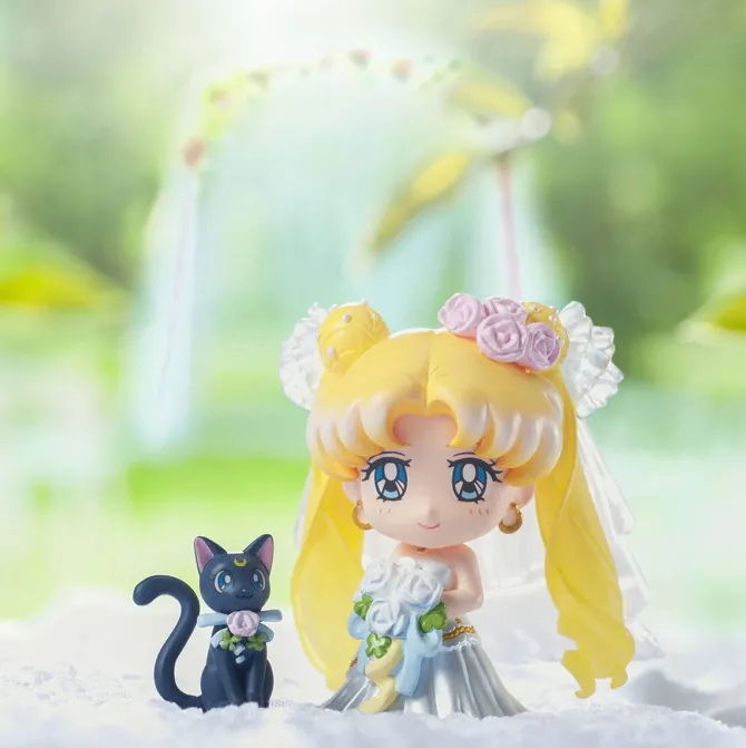 Sailor Moon - Minifiguren 4er-Set - Petit Chara / Happy Wedding: MegaHouse