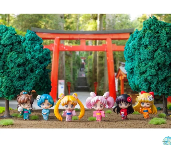Sailor Moon - Minifiguren 6er-Set - Petit Chara / Let's go to festival: MegaHouse