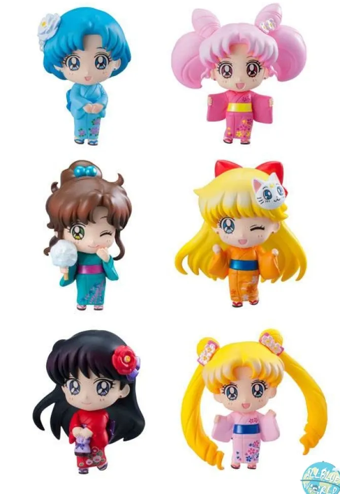 Sailor Moon - Minifiguren 6er-Set - Petit Chara / Let's go to festival: MegaHouse