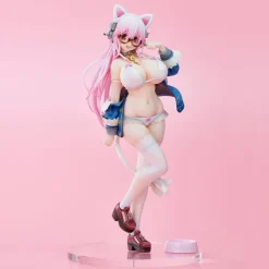 Super Sonico - Super Sonico Statue / White Cat Ver.: Union Creative