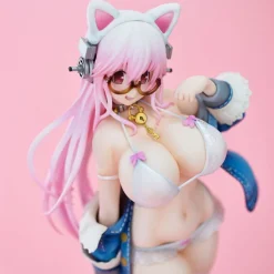 Super Sonico - Super Sonico Statue / White Cat Ver.: Union Creative