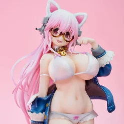 Super Sonico - Super Sonico Statue / White Cat Ver.: Union Creative