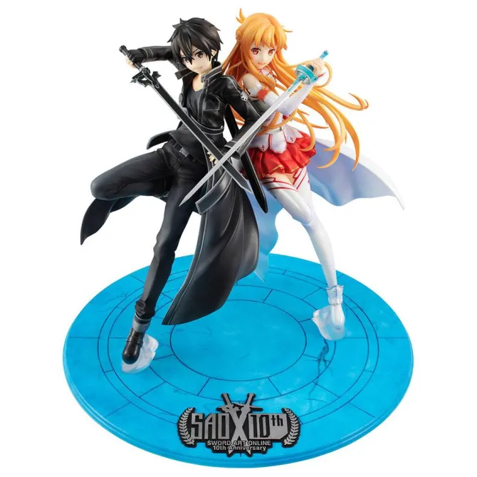 Sword Art Online - Kirito & Asuna Statue / LucrEA - 10th Anniversary: MegaHouse