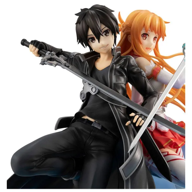 Sword Art Online - Kirito & Asuna Statue / LucrEA - 10th Anniversary: MegaHouse