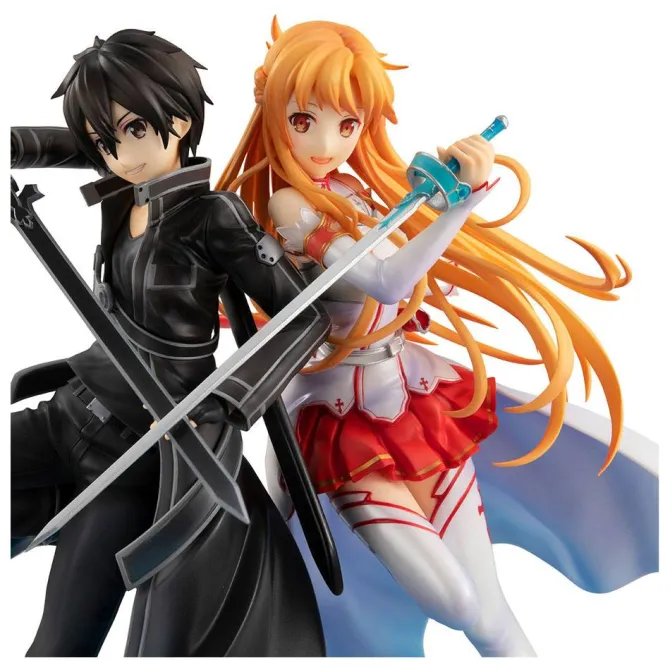 Sword Art Online - Kirito & Asuna Statue / LucrEA - 10th Anniversary: MegaHouse