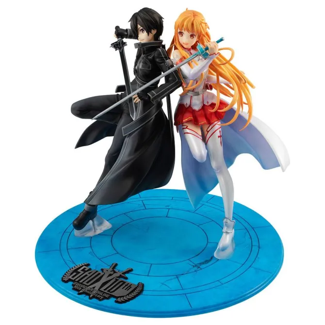 Sword Art Online - Kirito & Asuna Statue / LucrEA - 10th Anniversary: MegaHouse