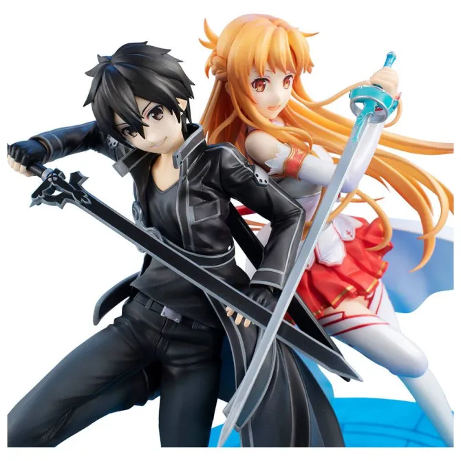Sword Art Online - Kirito & Asuna Statue / LucrEA - 10th Anniversary: MegaHouse
