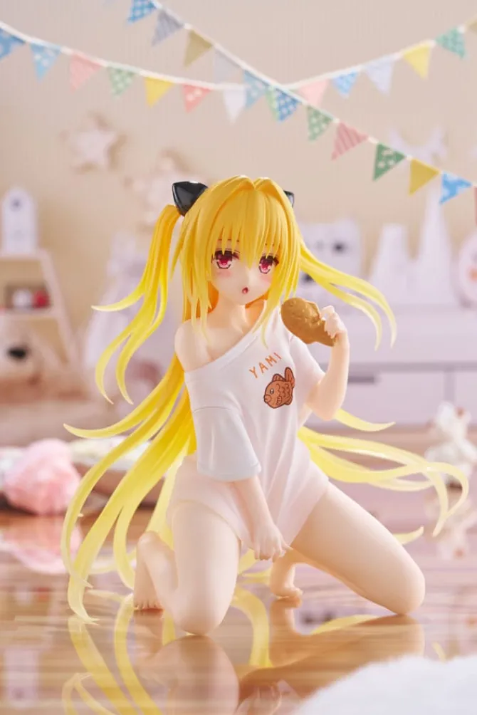 To Love-Ru Darkness - Golden Darkness Figur / Desktop Cute Figure - Roomwear Ver.: Taito-