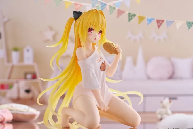 To Love-Ru Darkness - Golden Darkness Figur / Desktop Cute Figure - Roomwear Ver.: Taito-