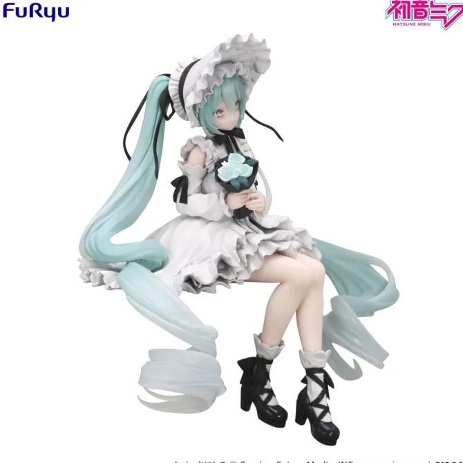 Vocaloid - Hatsune Miku Noodle Stopper Figur / Vintage Doll Style: Furyu