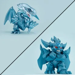 Yu-Gi-Oh! - Blue Eyes White Dragon & Obelisk the Tormentor Megatoon Statuen (with gift): MegaHouse