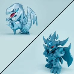 Yu-Gi-Oh! - Blue Eyes White Dragon & Obelisk the Tormentor Megatoon Statuen (with gift): MegaHouse